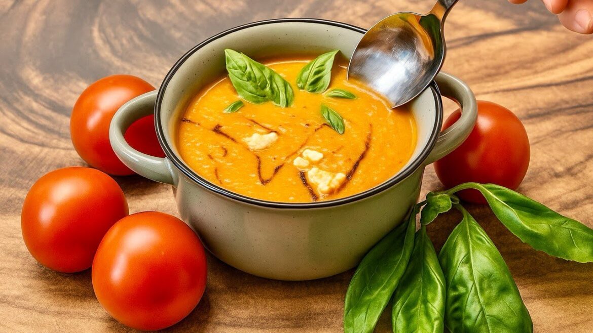 The Best Summer Soup You’ll Ever Try – Tomato & Roasted Red Pepper Magic!