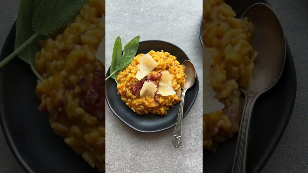 My instant pot pumpkin risotto is a great recipe on the blog, but it desperately needed a facelift.