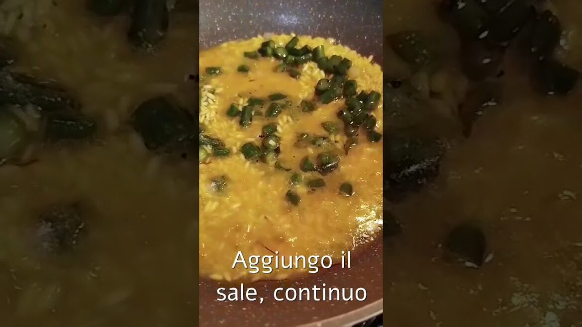 Risotto asparagi e zafferano #le_magie_in_cucina_di_monica #risos #vegetables #cooking Seguitemi ❤️