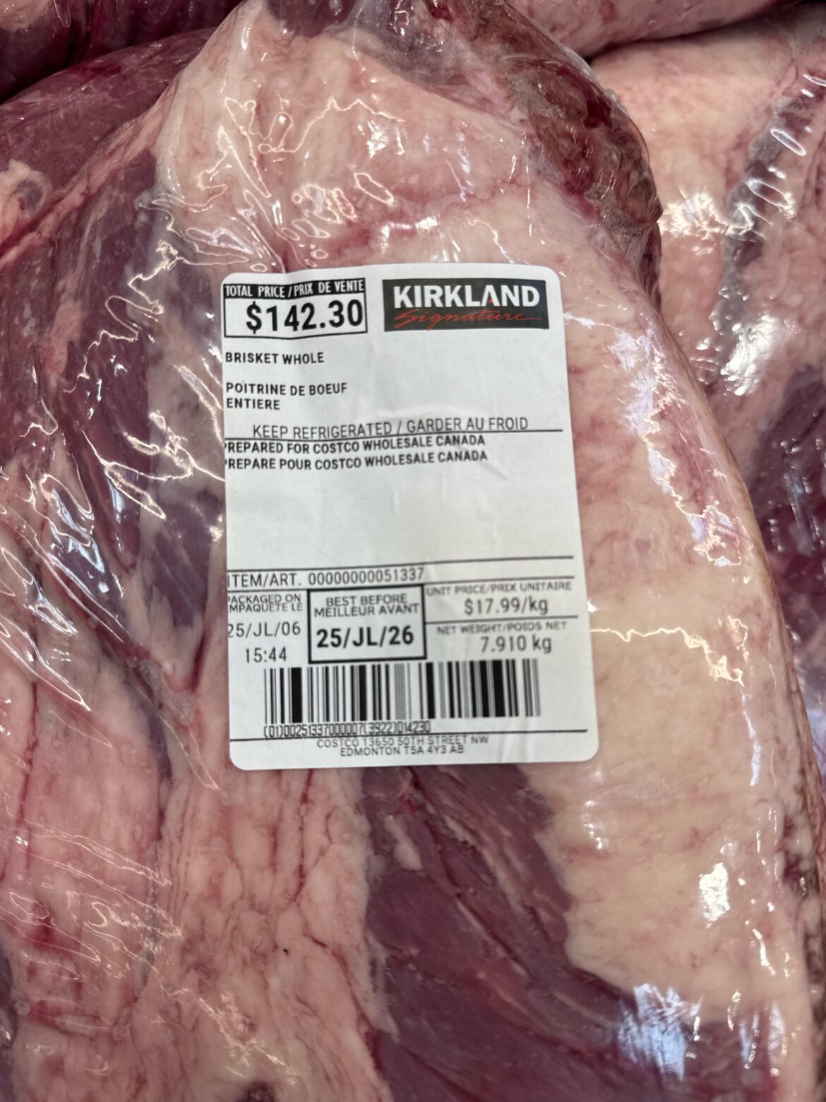 Can us Canadians get a moment of silence for our beef prices.