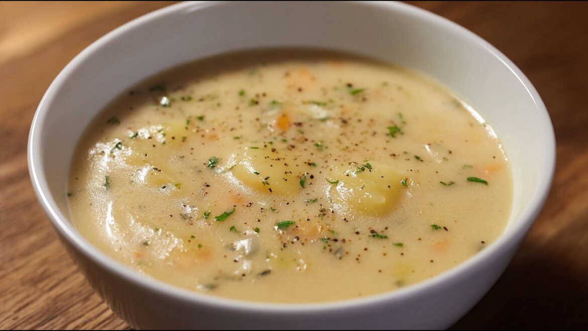 This cream potato soup heals my stomach like medicine! Simple and delicious