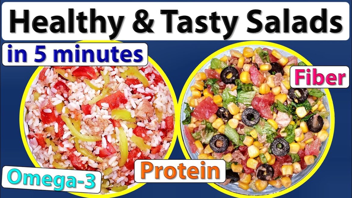 Healthy Tuna Salad Recipe for Lunch / Dinner – Rich in Protein, Omega-3, Vitamin C & other Nutrients