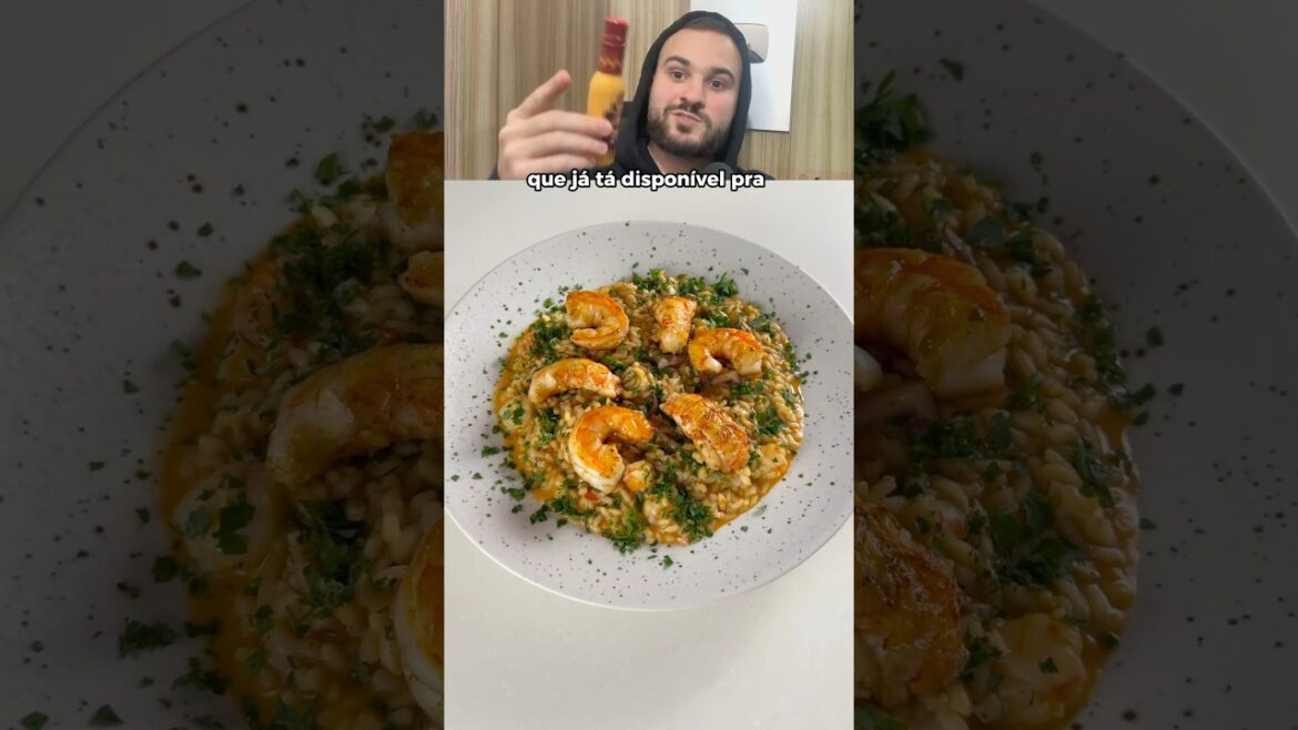 React risoto de camarão #theodegusta React risoto de camarão #theodegusta