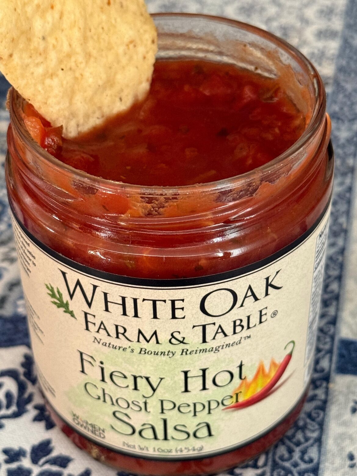 This is the spiciest salsa I’ve ever had, and I cannot stop eating it.