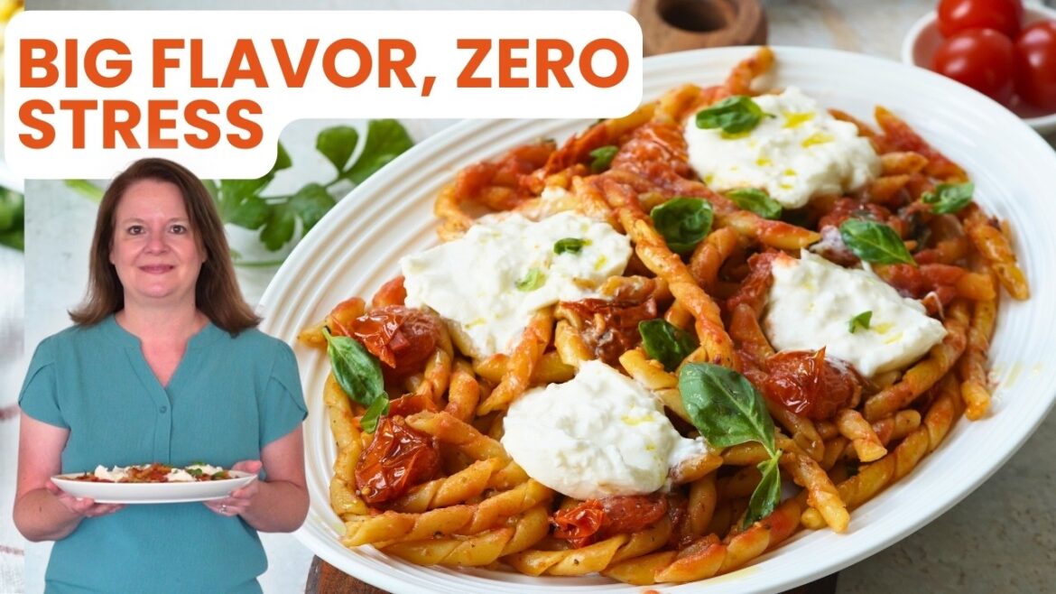 Creamy Tomato Burrata Pasta in 20 Minutes! Creamy Tomato Burrata Pasta in 20 Minutes!