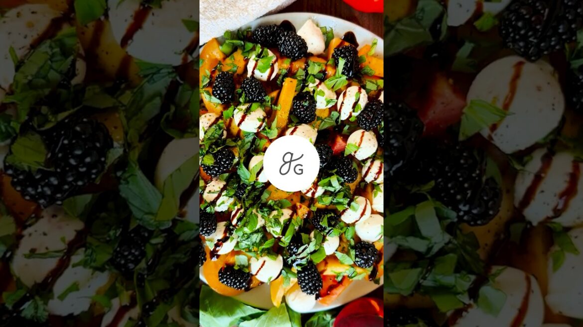 ☀️ Easy No-Cook Fruit #CapreseSalad — The Perfect Summer Side!