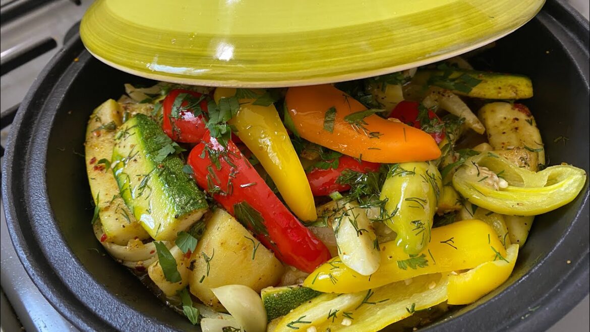 Mix vege Tajine ( courtage,pepper,potato