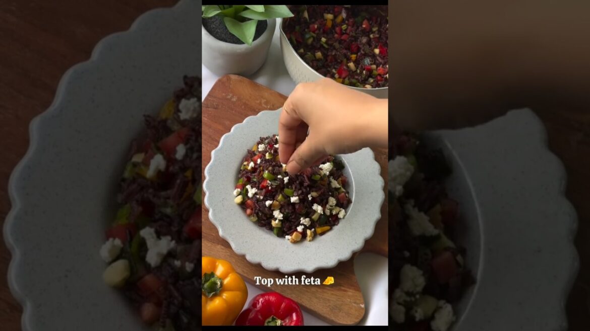 Black Rice Salad #ziddiskitchen #food #foodshorts #shorts