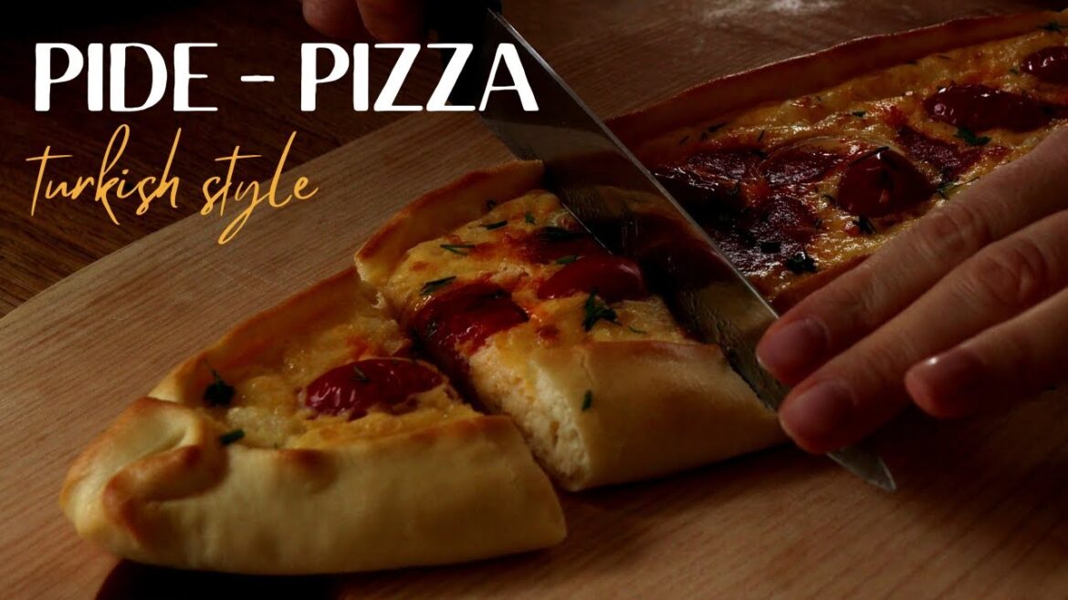 Golden Pide Delight: Salami, Onion, and Tomato Perfection #pizzalicious #turkishpide Golden Pide Delight: Salami, Onion, and Tomato Perfection #pizzalicious #turkishpide