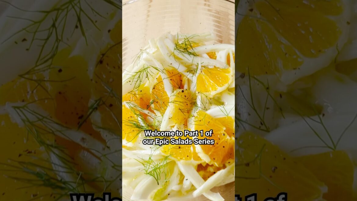 How to make fennel and orange salad #easyrecipe #saladrecipe