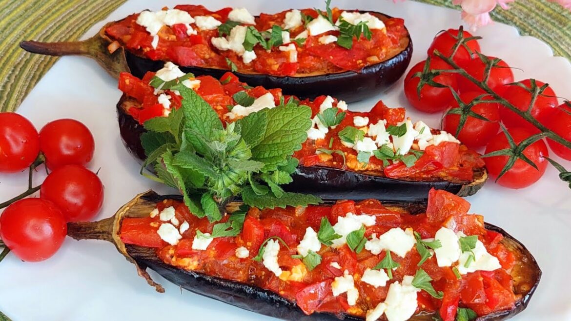 БАКЛАЖАНЫ ПО  - ТУРЕЦКИ, ПОЛЕЗНО, ОЧЕНЬ ВКУСНО И КРАСИВО!!!