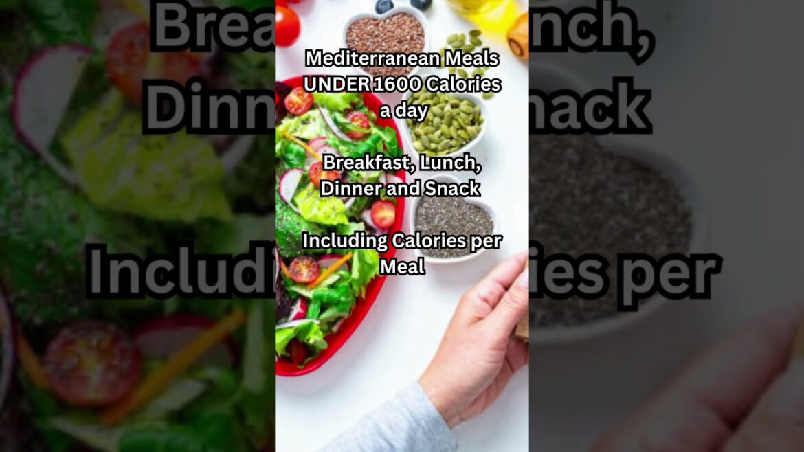Mediterranean Meals UNDER 1600 Calories Per Day #shorts #weightloss #diet #health