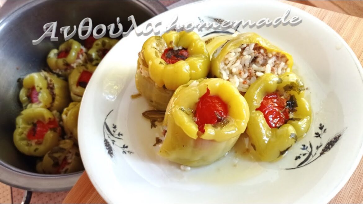 Γεμιστές πιπεριές στην κατσαρόλα | Συνταγή γεμιστά με κιμά / Μαγειρική με Ελληνικό σπιτικό φαγητό Γεμιστές πιπεριές στην κατσαρόλα | Συνταγή γεμιστά με κιμά / Μαγειρική με Ελληνικό σπιτικό φαγητό