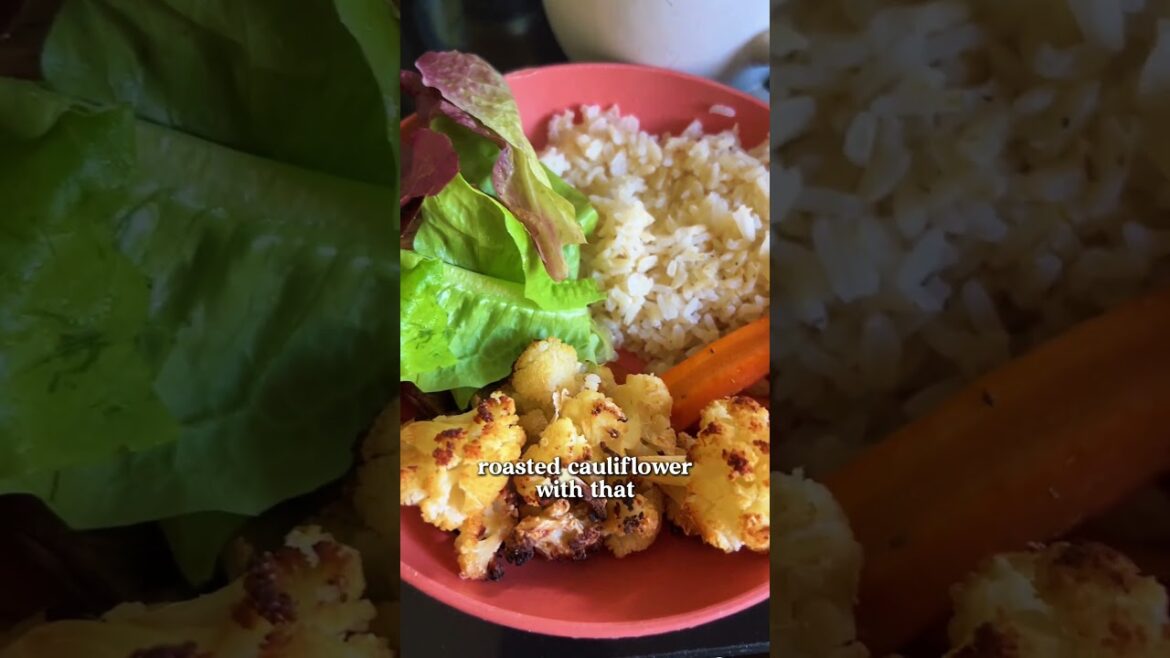 Easy Vegan Dinner Idea | Roasted Veggies, Rice & Lemon Herb Tofu (WFPB + Oil-Free)