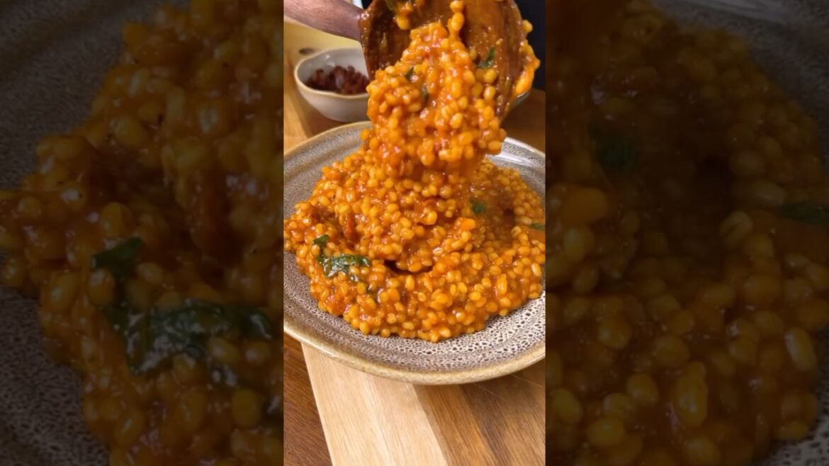 ✨Red Pepper Barley Risotto✨