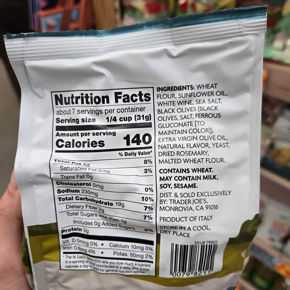 Trader Joe's Italian Aperitivo Medley Snack Mix