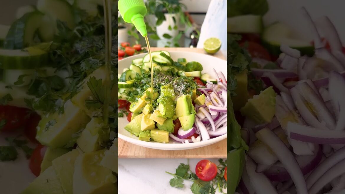 Cucumber Tomato Avocado Salad