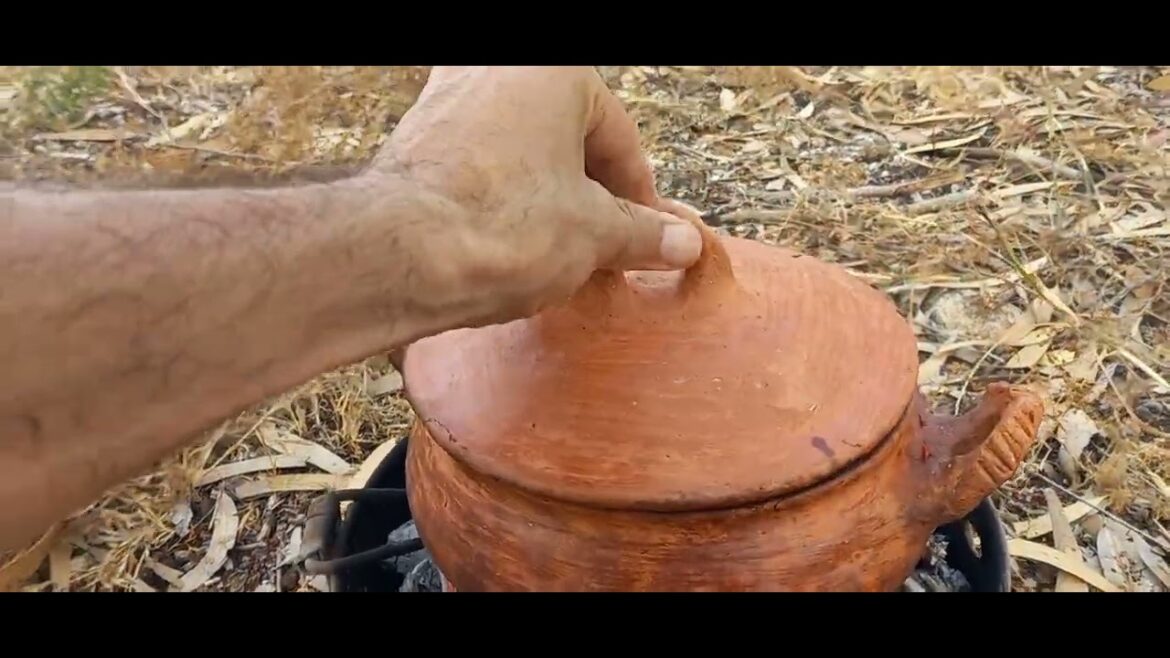 "Moroccan Tagine by the Fire: An Authentic Outdoor Feast"