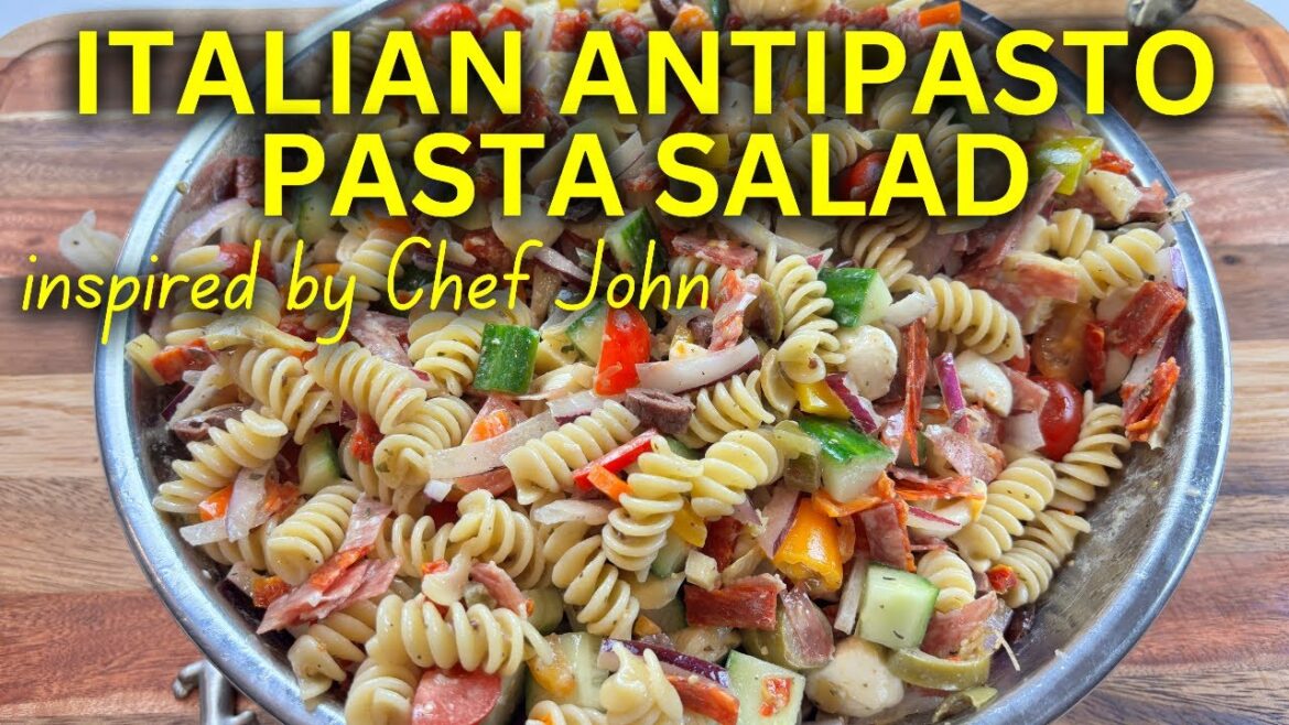 Is this the best summer pasta salad? Chef John-inspired antipasto pasta salad #pastasalad #pasta Is this the best summer pasta salad? Chef John-inspired antipasto pasta salad #pastasalad #pasta