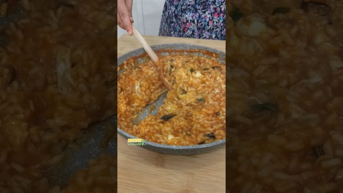 Risotto pomodoro e melanzane