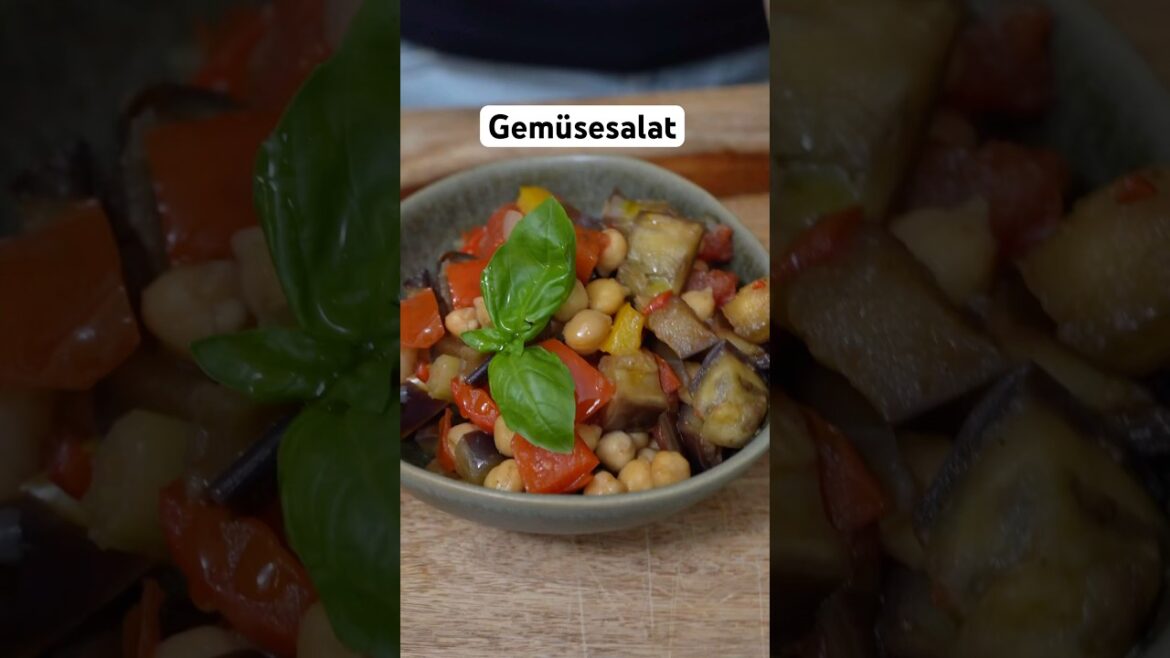 Mediterraner Gemüsesalat Rezept wunderbar aromatisch, sättigend & einfach gemacht #mrsflury