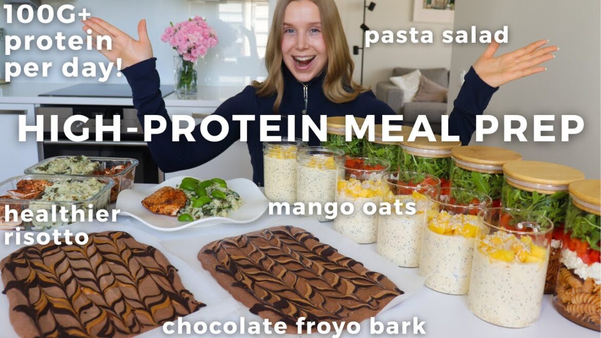 Easy, Healthy & High protein Meal Prep | 100G+ protein per day!