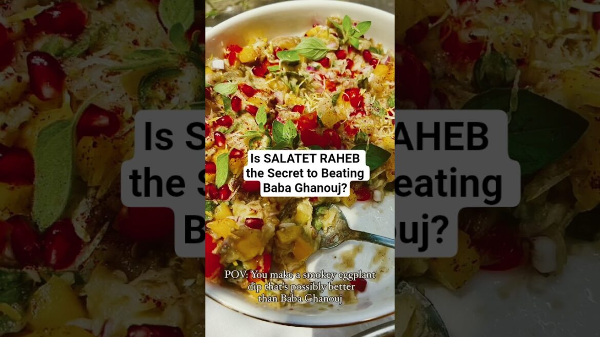 Is SALATET RAHEB the Secret to Beating Baba Ghanouj? #smokedeggplant #shorts #recipe