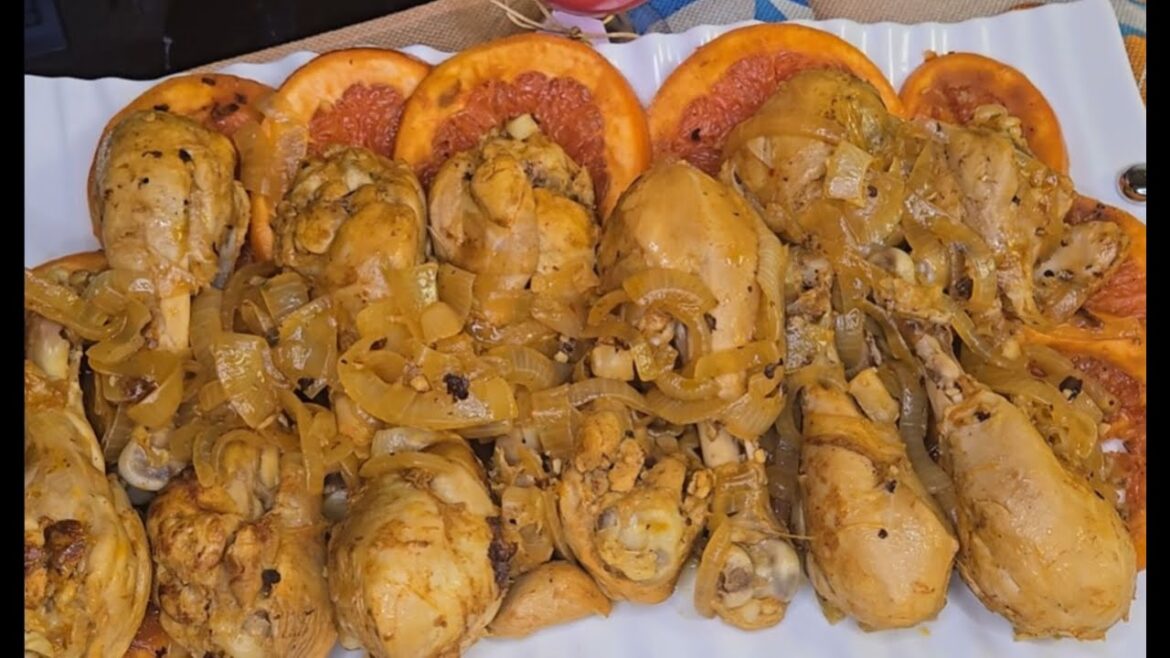 Juicy Spiced Chicken Drumsticks with Zesty Salad – Easy Weeknight Dinner!