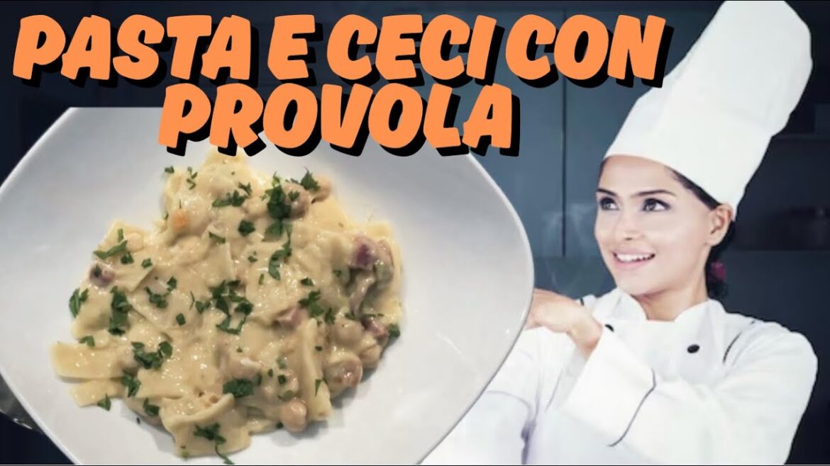 Paste e ceci in barattolo con provola