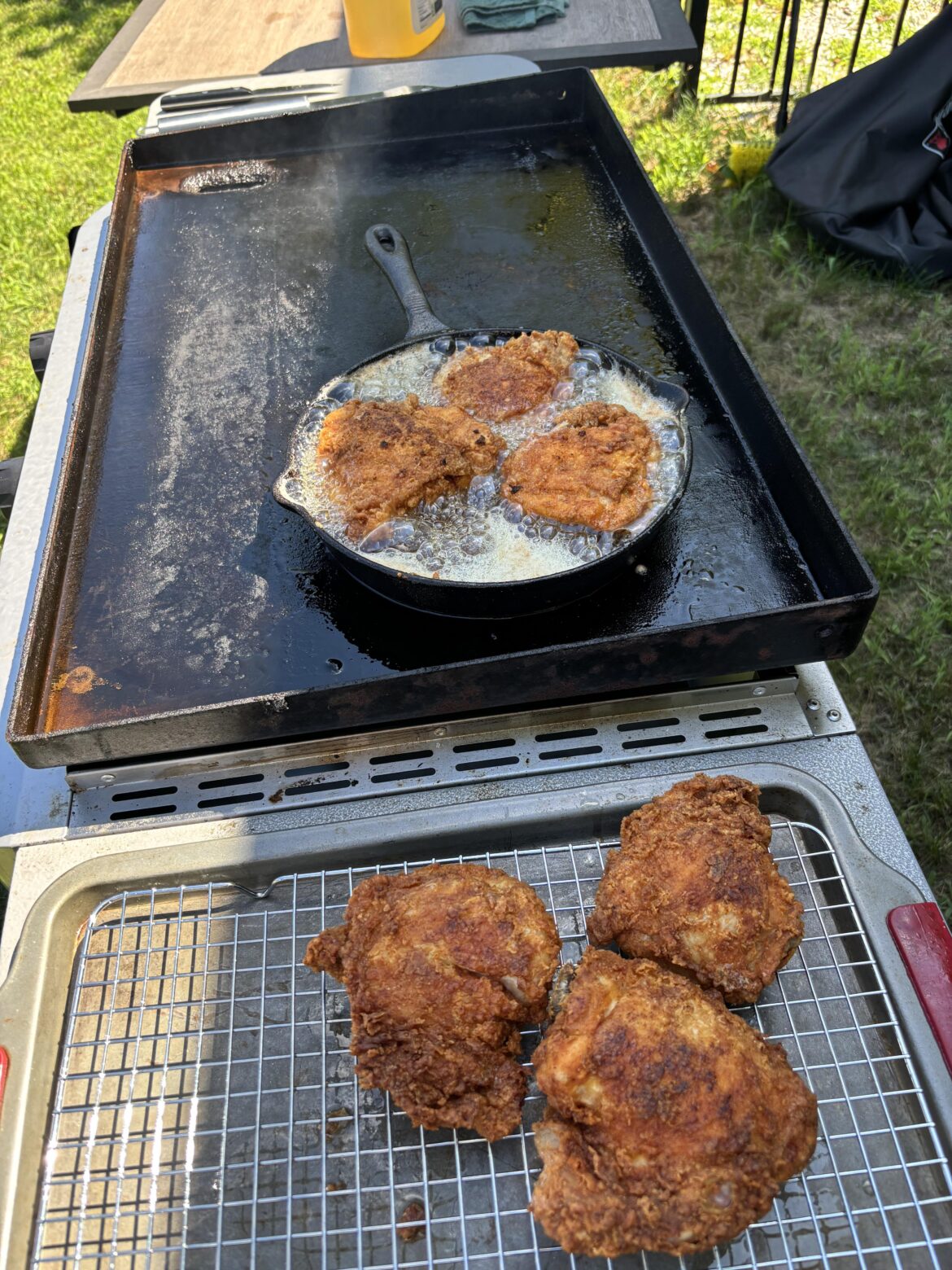 Might not technically count as grilling, but I was so happy this worked Might not technically count as grilling, but I was so happy this worked