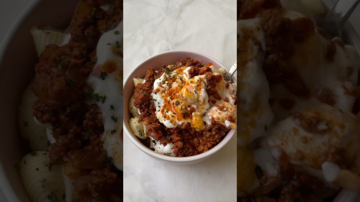 The Viral Turkish Pasta - Fake Mantı | باستا المانتي التركية  #shorts