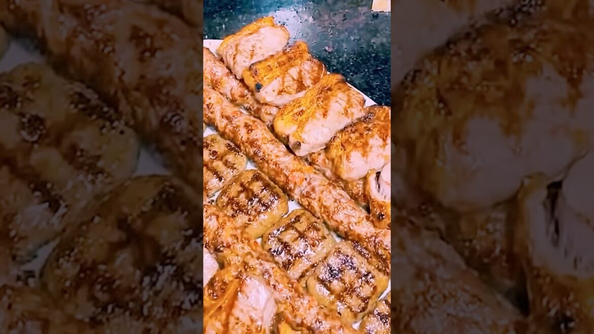 Savoring the smoky elegance of Turkish BBQ street food. #viralvideo #love #streetfood Savoring the smoky elegance of Turkish BBQ street food. #viralvideo #love #streetfood