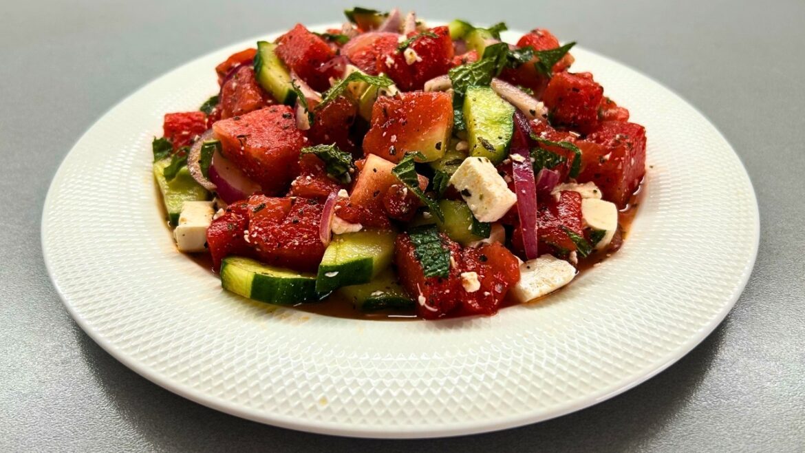 Watermelon Feta Salad Recipe | Fresh, Juicy & Ready in 10 Minutes!