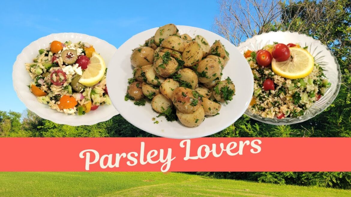 Send help. I Can't Stop Eating Parsley. - 3 of my favorite parsley treats.