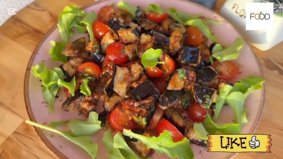 Roasted Eggplant & Feta Salad Recipe | Easy, Healthy & Flavorful!