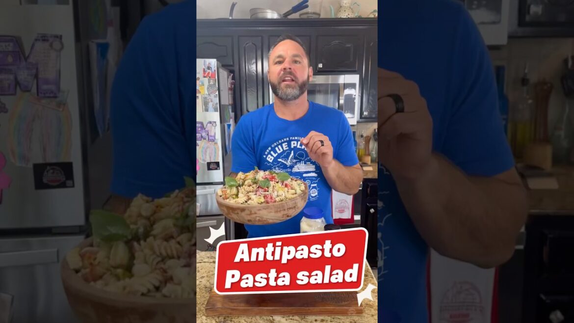 Antipasto Pasta Salad | Bold, Creamy, and Backyard-Ready! #pastasalad  #recipe