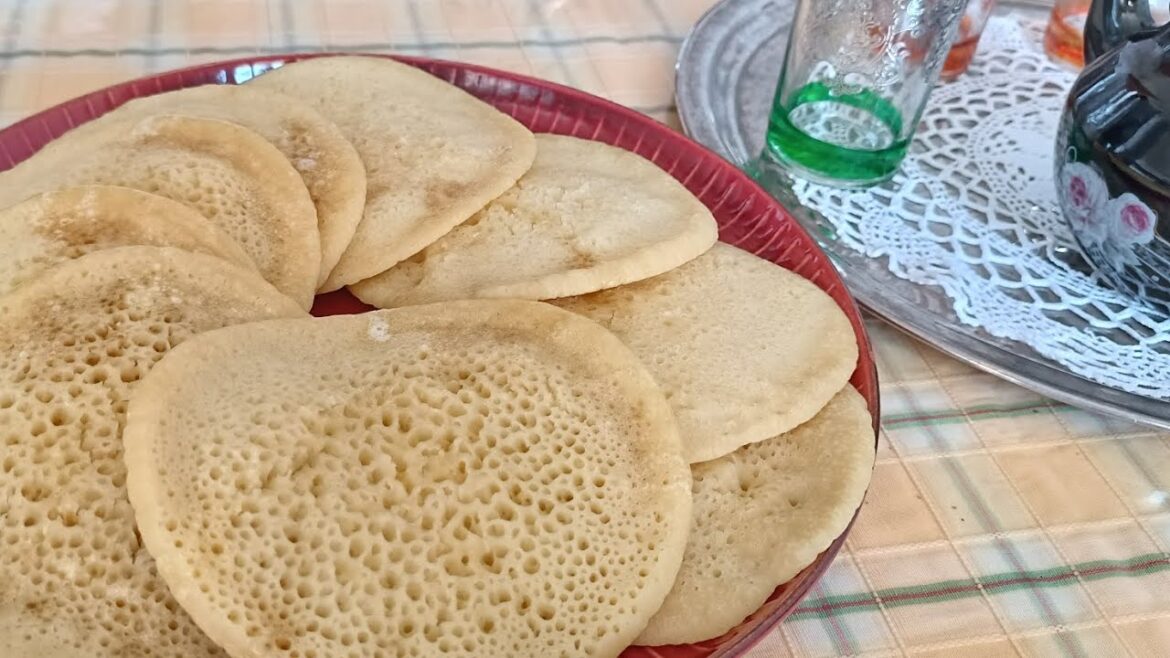 Moroccan crepe baghrir بغرير