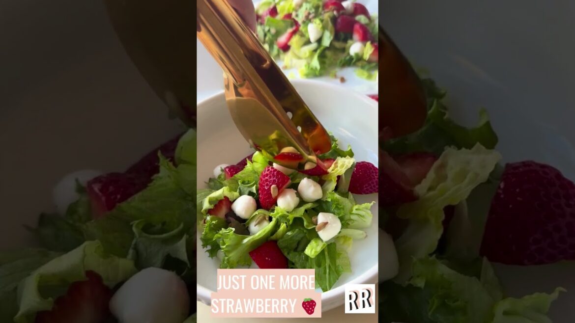 Strawberry Caprese Salad Recipe | Easy Summer Salad #salad #healthyfood #saladrecipe #food #recipe