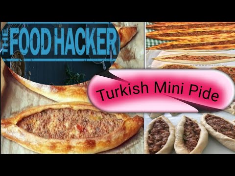 Turkish Pizza(pide)| Best Mini pide | Turkish pide recipe by the food hacker Turkish Pizza(pide)| Best Mini pide | Turkish pide recipe by the food hacker