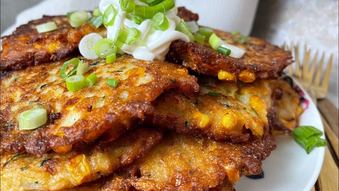 Zucchini & Corn Fritters- The Lazy Girls Kitchen Zucchini & Corn Fritters- The Lazy Girls Kitchen