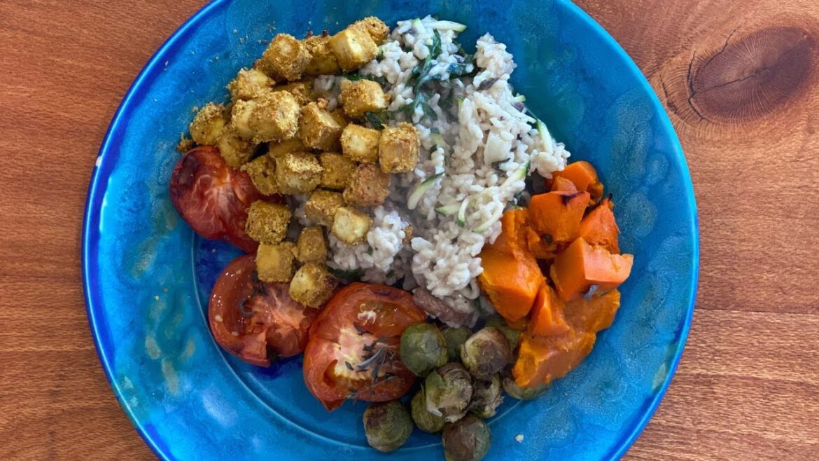 Creamy Mushroom Risotto with Roasted Veggies | WFPB + Oil-Free Comfort Food