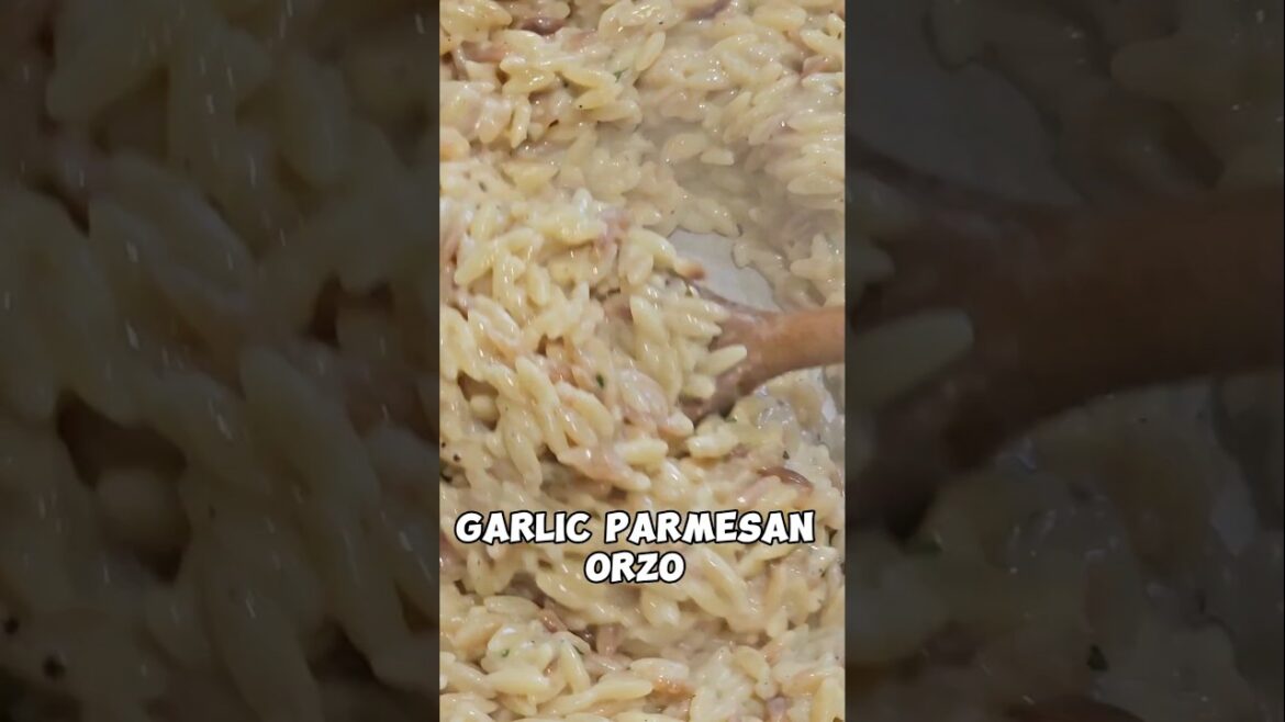 Garlic parmesan orzo for dinner. Easy, quick and delicious. #easydinnerrecipe #orzo #orzopasta Garlic parmesan orzo for dinner. Easy, quick and delicious. #easydinnerrecipe #orzo #orzopasta