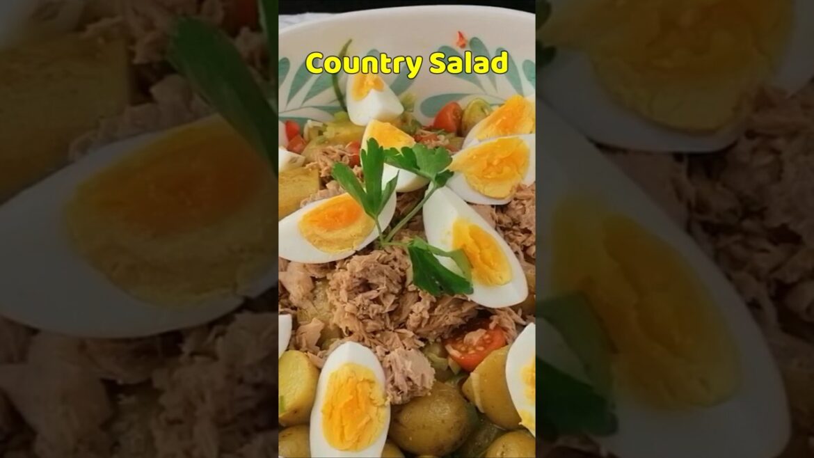 How to Make ANDALUSIAN COUNTRY SALAD #Short#salad#nomayosalad#recipe#EnsaladaCampera#Healthy