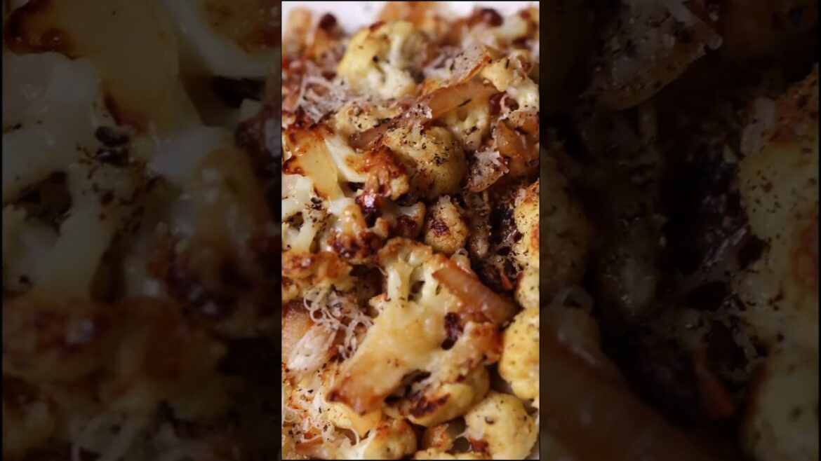 Sauteed Garlic Parmesan Cauliflower #shortsfeed #cooking #cauliflower