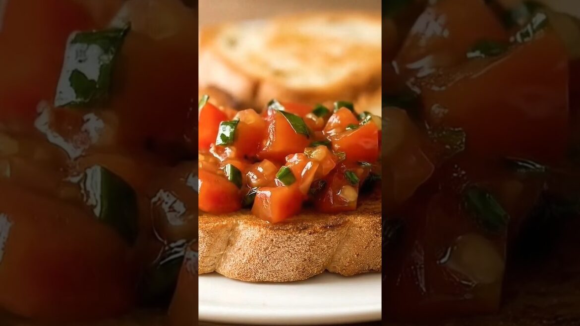 The Perfect Bruschetta Recipe in 8 Seconds! (AI-Generated Video) | Classic Italian Appetizer The Perfect Bruschetta Recipe in 8 Seconds! (AI-Generated Video) | Classic Italian Appetizer