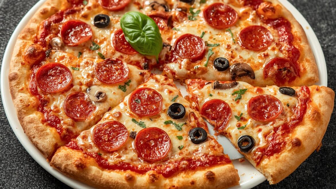 Making the Perfect Pepperoni Pizza from Scratch! Crispy Dough & Melty Cheese Delight! Making the Perfect Pepperoni Pizza from Scratch! Crispy Dough & Melty Cheese Delight!