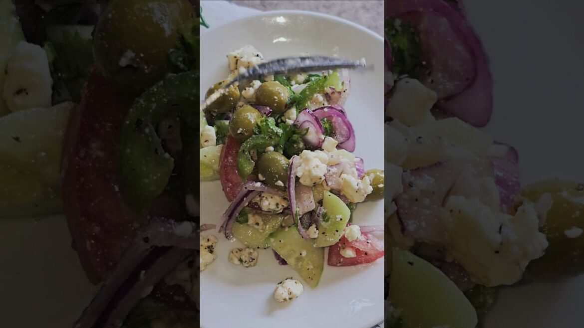 Greek Salad Recipe!#youtubeshorts #shorts #viralshorts Greek Salad Recipe!#youtubeshorts #shorts #viralshorts