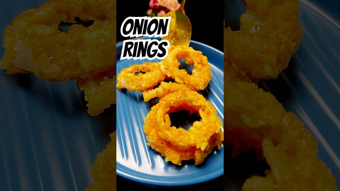 Street Style Cheesy Onion Rings | Fried Snack That’s Super Addictive #food #shorts #viral