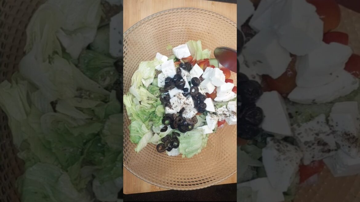Greek salad viral recipe |how to make Greek salad by shaaz food diary Greek salad viral recipe |how to make Greek salad by shaaz food diary