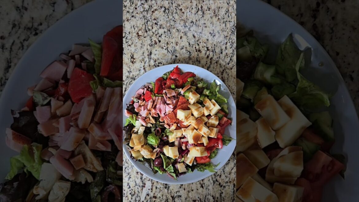 Antipasto Salad Recipe. Healthy and Delicious. #shorts #foodshorts #healthyfood #salad